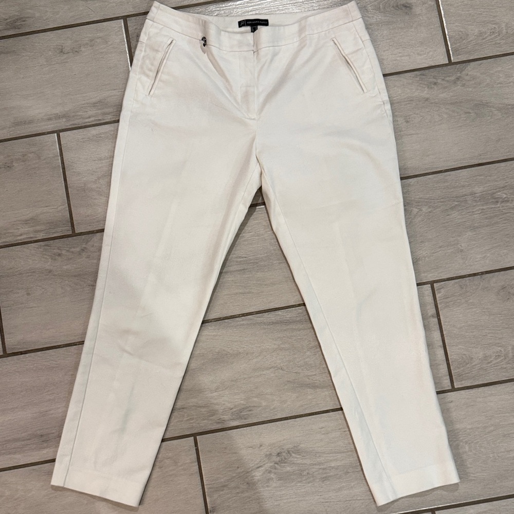 Adrianna Papell Women's Cream Trousers